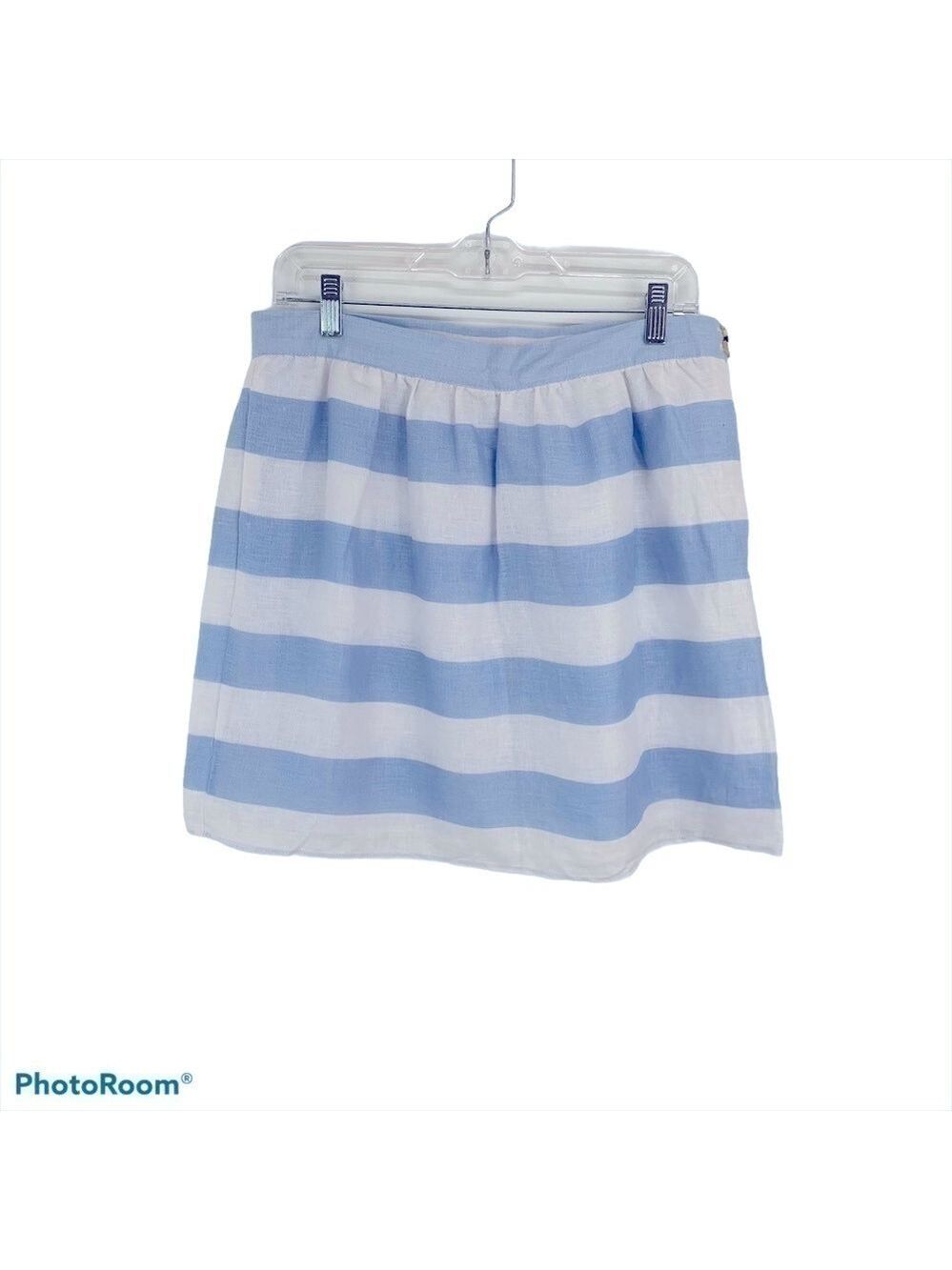 Kenar 100% linen striped skirt.